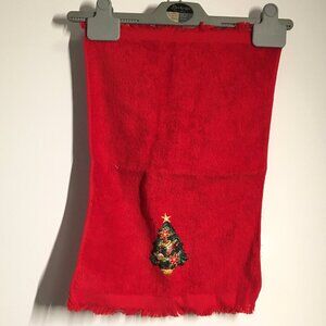 Set of two Christmas hand towels